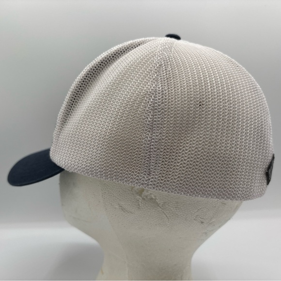 Columbia PFG American Flag Patch Unisex Navy/White Flex Fit L/XL Mesh Fitted Hat - Picture 6 of 16